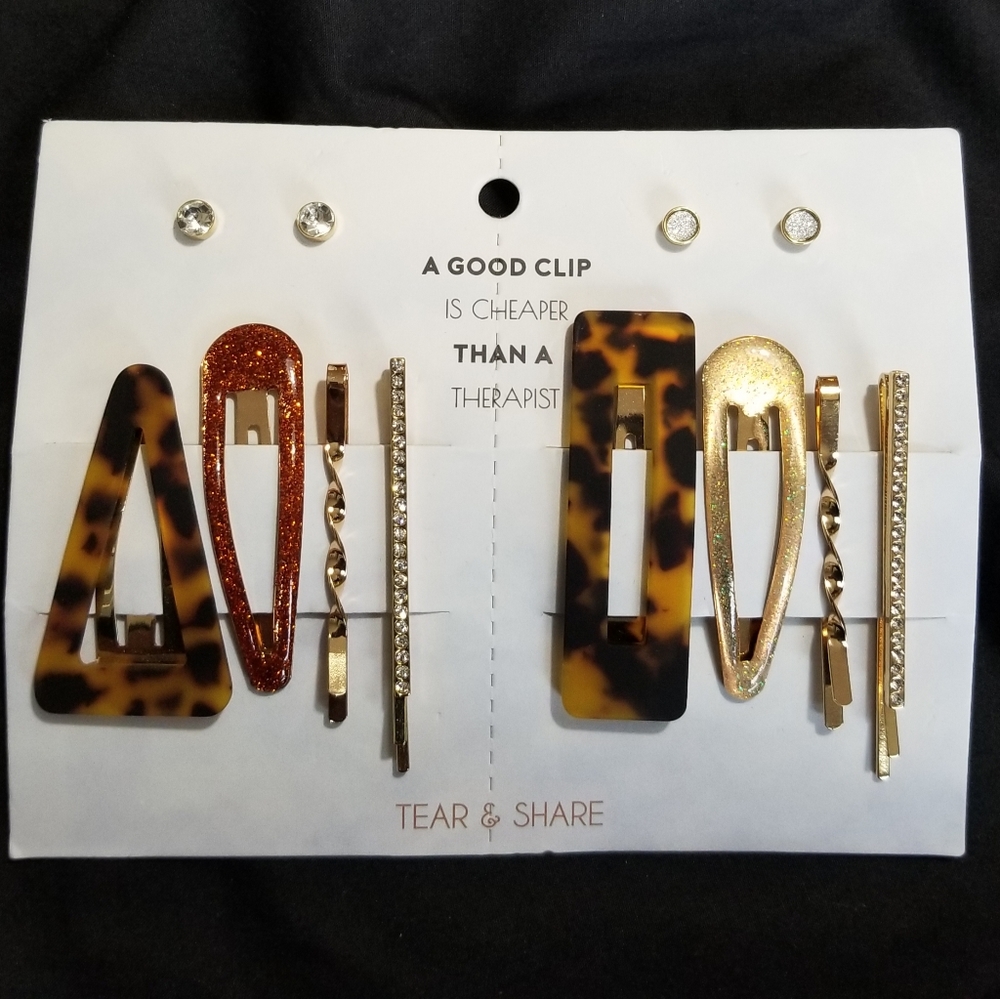 Hair Clip & Earring Set